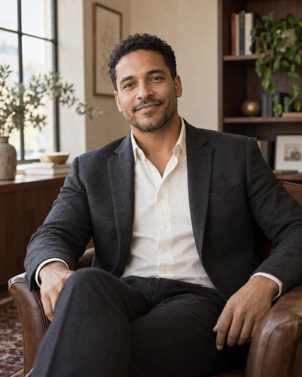 Illustrative portrait of fictional attorney Jordan Avery